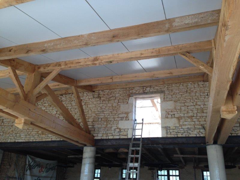 Restauration charpente chêne à Saint Maixent (79)